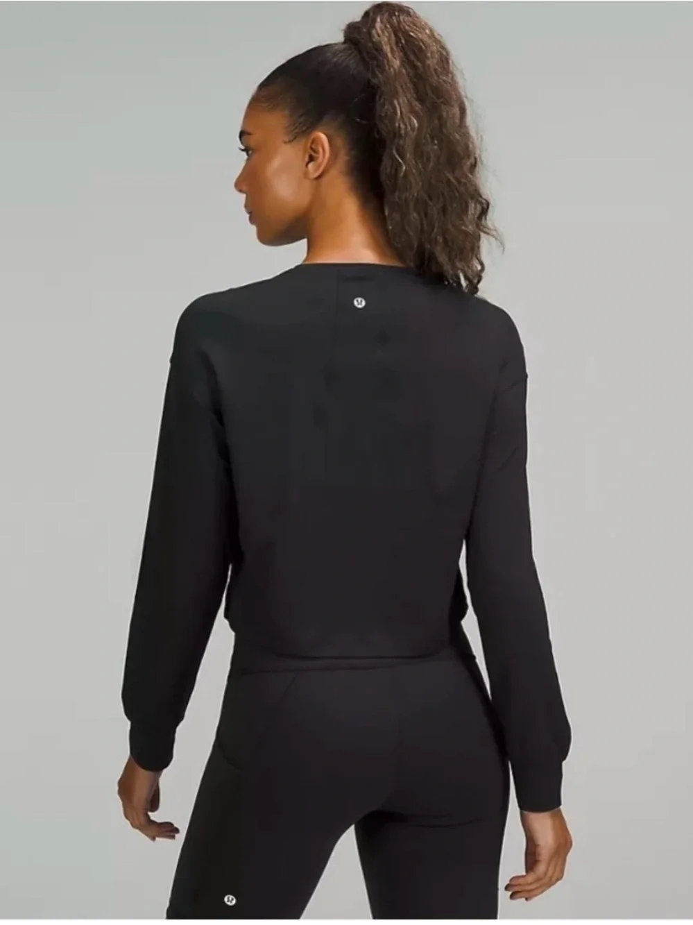 NWT Lululemon Abrasion Resistant Training Black Long Sleeve